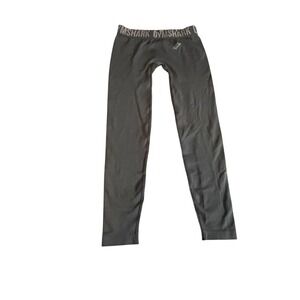 Gymshark Womens Grey Performance Leggings B1A2T Small Charcoal Athletic Yoga